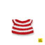 Striped red dress handmade