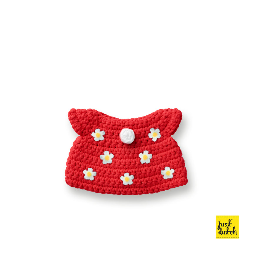 dress flower red handmade