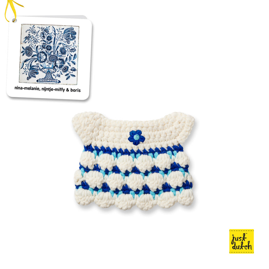 dress new delft blue handmade