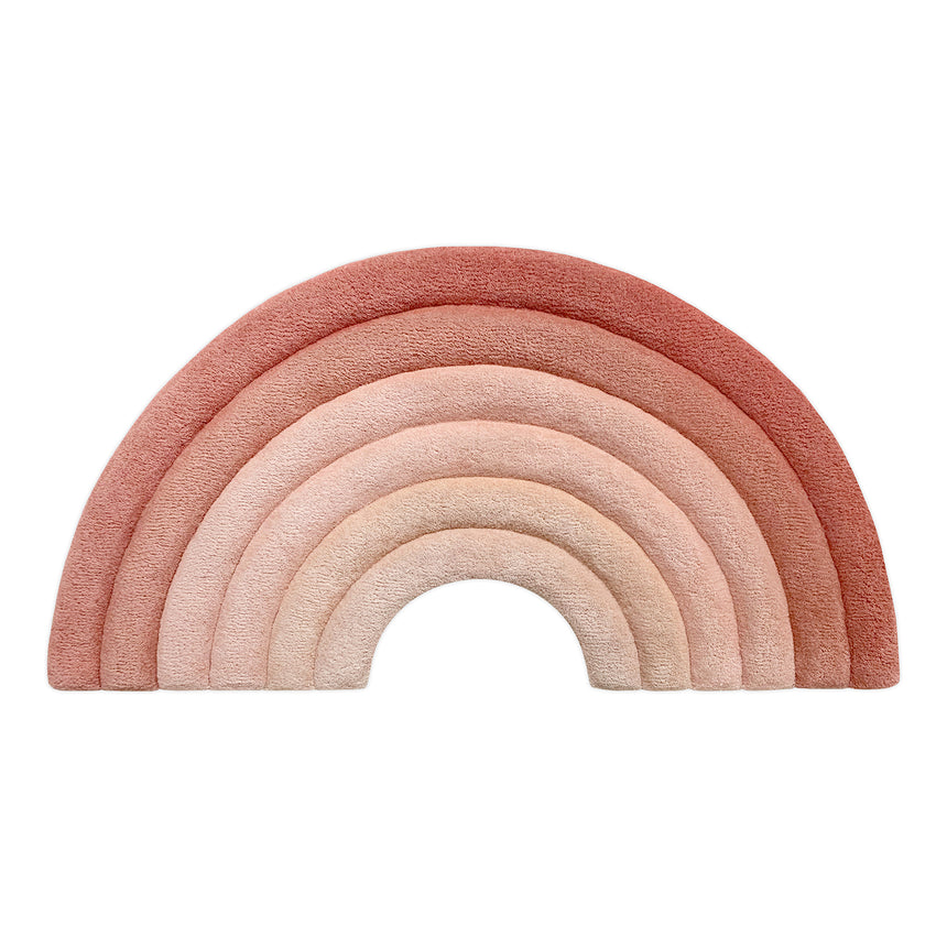 Statement Rug Rainbow Rusty Pink | ステートメントラグ レインボー ラスティーピンク